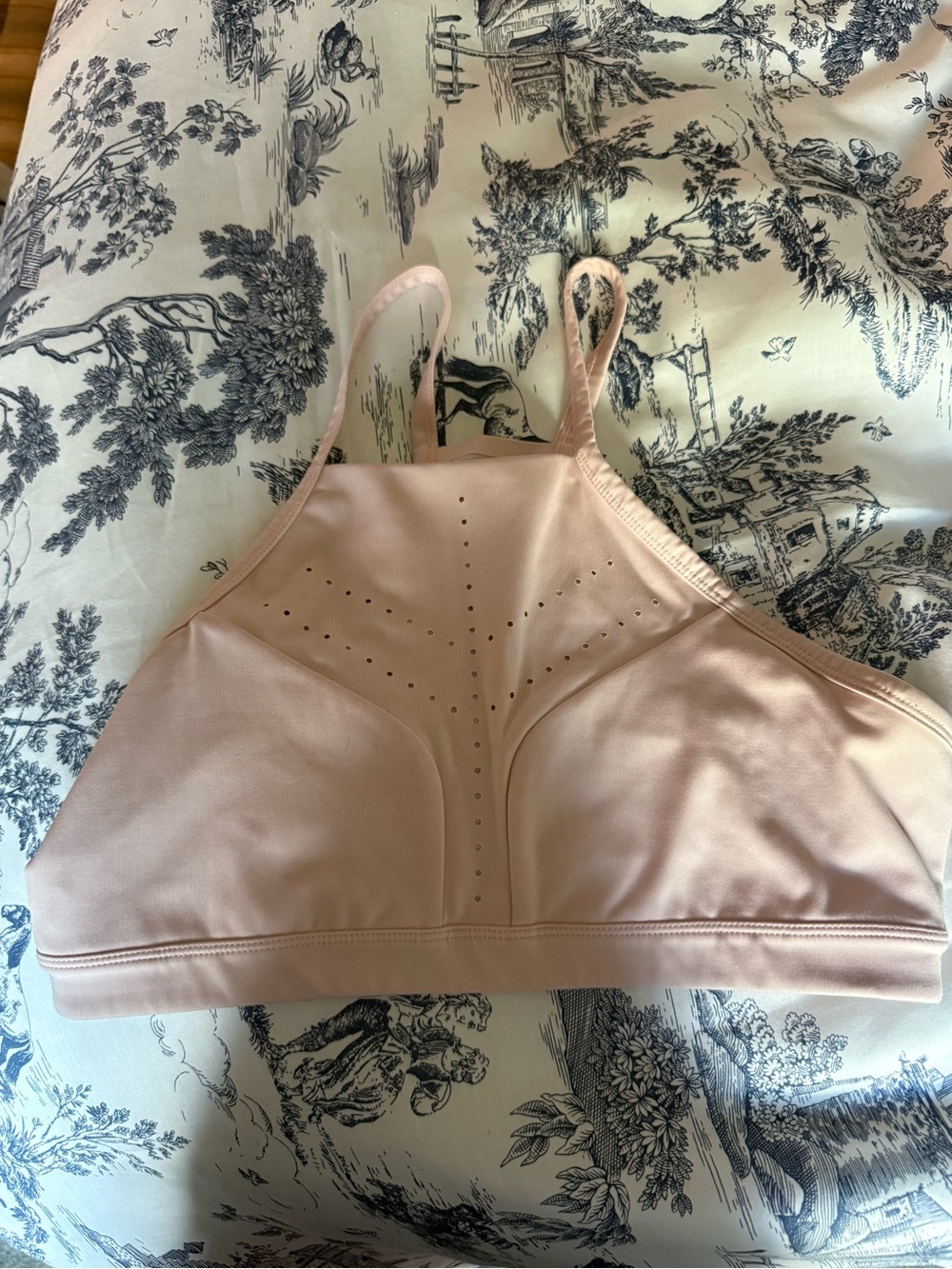 ALO Yoga High-Neck Bralette in Dusty Blush